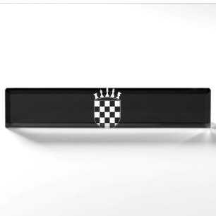 Chess Player Gifts for Croats Croatian Flag Chess Nameplate