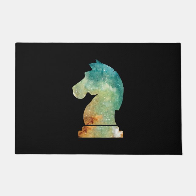 Chess Player Horse Knight Chess Lover Gift Doormat (Front)