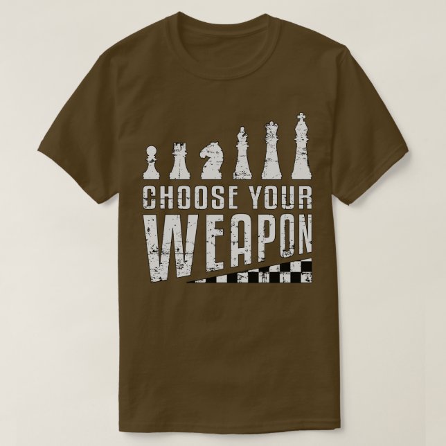 Chess Player Lover Chessboard  T-Shirt (Design Front)