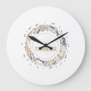 Chess Player Nerd Chess Lover Gift Chess Large Clock
