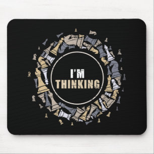 Chess Player Nerd Chess Lover Gift Chess Mouse Pad