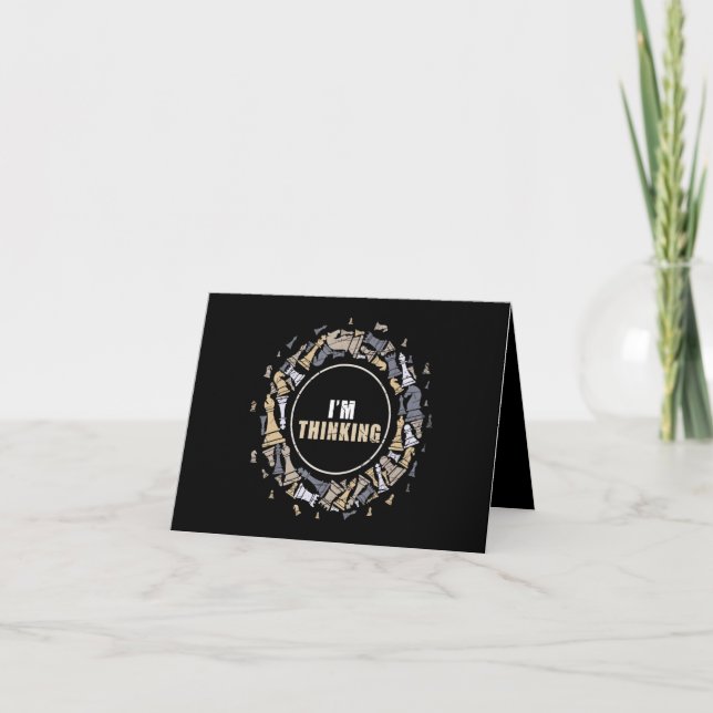 Chess Player Nerd Chess Lover Gift Chess Thank You Card (Front)