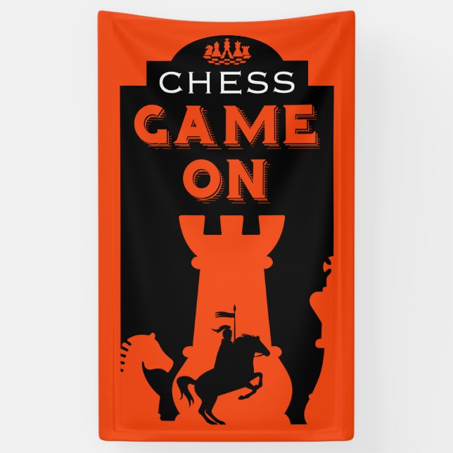 Chess Players Banner (Vertical)