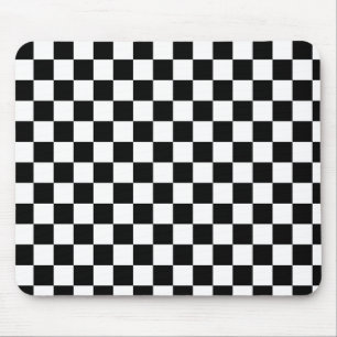 Chess players black and white mouse pad