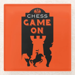 Chess Players Glass Coaster