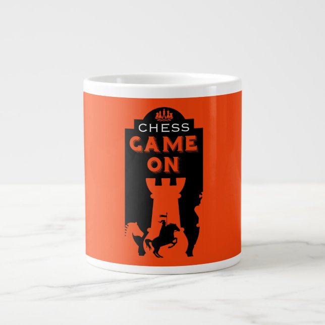 Chess Players Large Coffee Mug (Front)