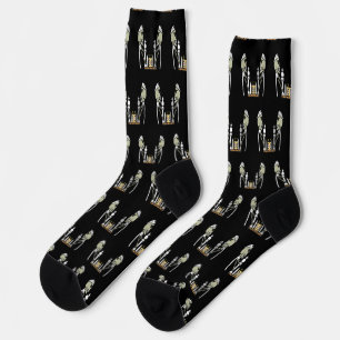 Chess Playing Socks