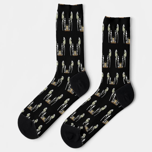 Chess Playing Socks (Left)