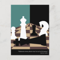 Chess postcard