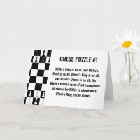 Chess Puzzle Greeting Cards - Game of Strategy