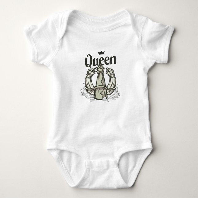 CHESS QUEEN BABY BODYSUIT (Front)