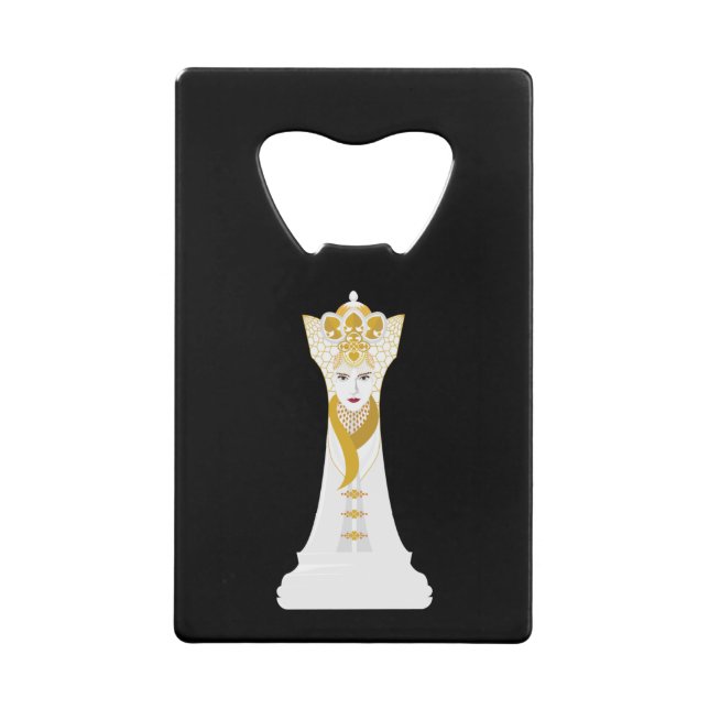 Chess queen / black and white (Front)