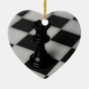 Chess queen ceramic tree decoration