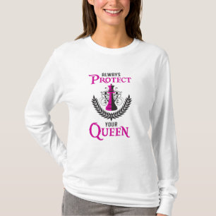 Chess Queen Chess Board Checkmate Board Funny Gift T-Shirt