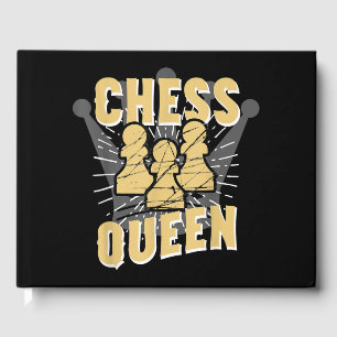 Chess Queen Kids & Women Gift Guest Book