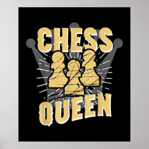 Chess Queen Kids & Women Gift Poster