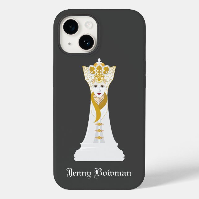 Chess queen / Personalised Name Case-Mate iPhone C Case (Back)