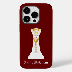 Chess queen / Personalised Name Case-Mate iPhone C 14 Pro Case