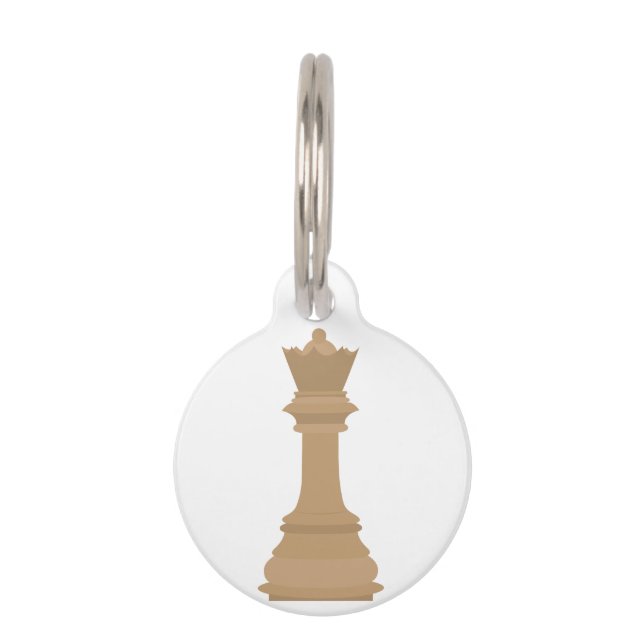 Chess Queen Pet Tag (Front)