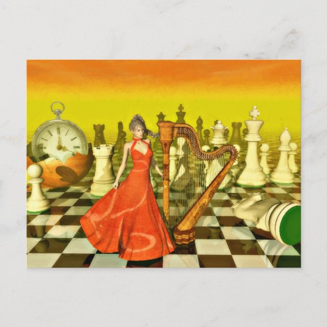 Chess Queen Postcard (Front)