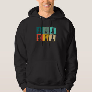 Chess Retro Graphic Chess Player Checkmate Board G Hoodie