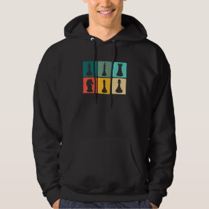 Chess Retro Graphic Chess Player Checkmate Board G Hoodie