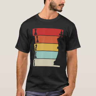 Chess Retro Player Chess Board T-Shirt