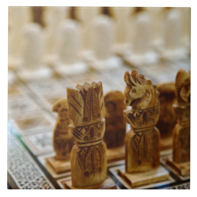 Chess set for sale, Khan el Khalili Bazaar, Tile (Front)