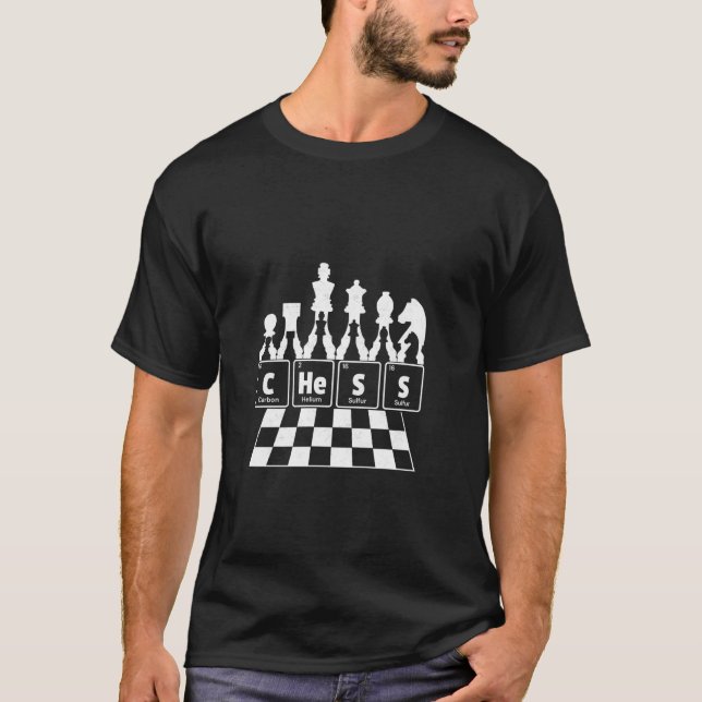 Chess Set Periodic Table Elements T-Shirt (Front)