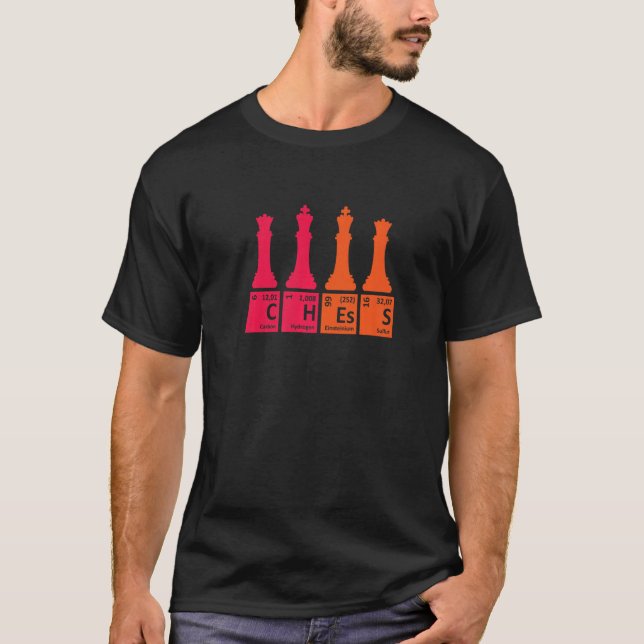 Chess Sets Periodic Table Elements T-Shirt (Front)