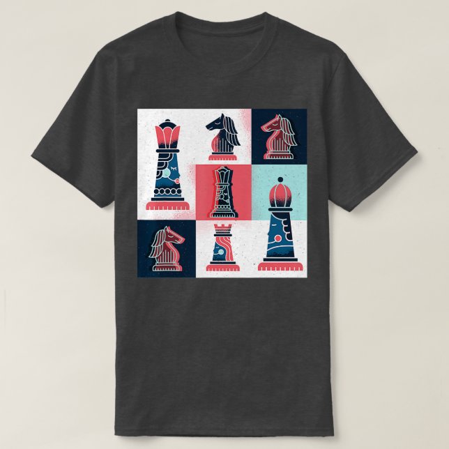Chess stamps art T-Shirt (Design Front)