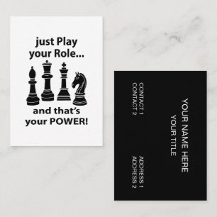 Chess Strategy Coach Business Card
