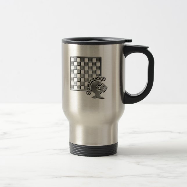 Chess Strategy Stainless Travel Mug (Right)