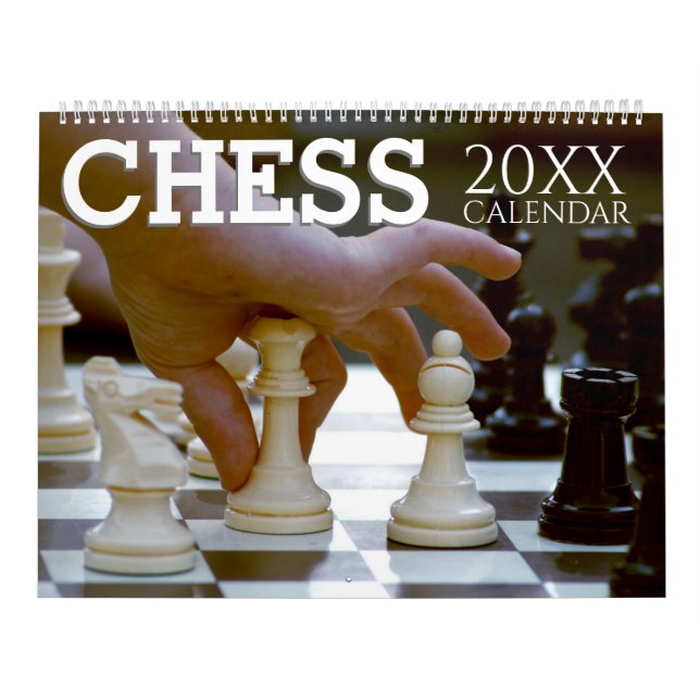 Chess Themed 2027 Wall Calendar Gift (Cover)