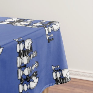 Chess Themed Tablecloth for Parties Tournaments