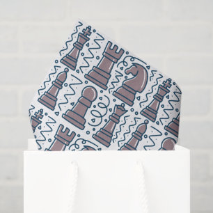 Chess Tissue Paper, Chessboard Decoupage Paper