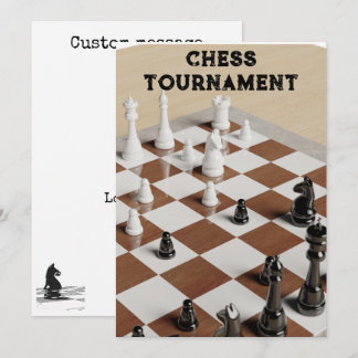 Chess Tournament Art Invitation