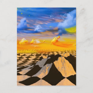 Chess world postcard