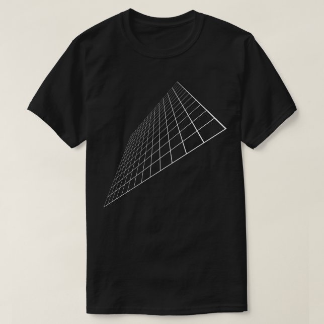 Chessboard 3d wireframe T-Shirt (Design Front)