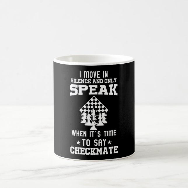 Chessboard and Chess figures Coffee Mug (Center)