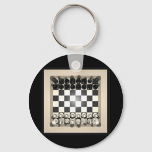 Chessboard and Chess Pieces: Keychains