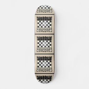 Chessboard and Chess Pieces: Skateboard