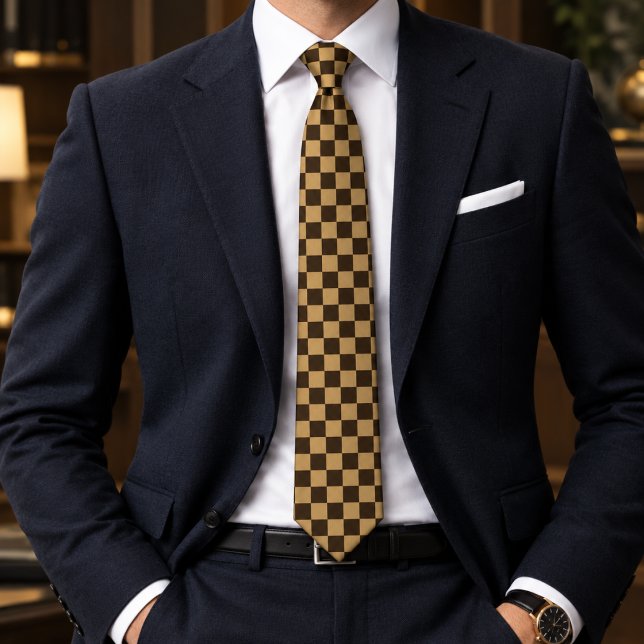 Chessboard Chequered Tie (Creator Uploaded)