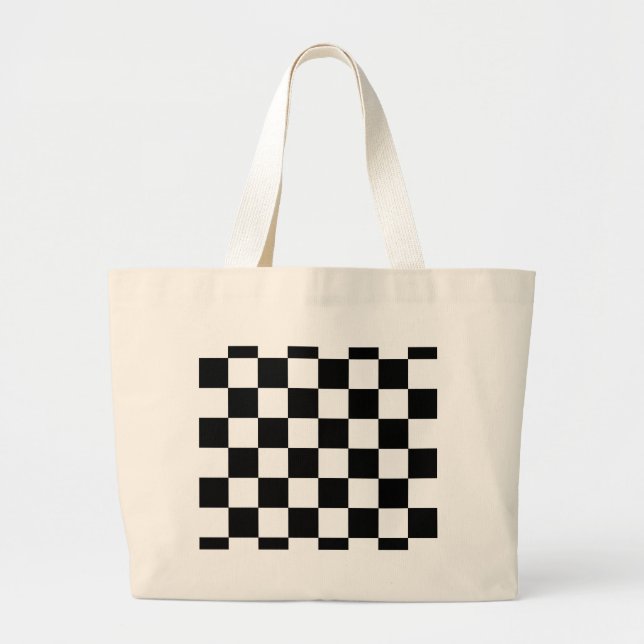 Chessboard Large Tote Bag (Front)
