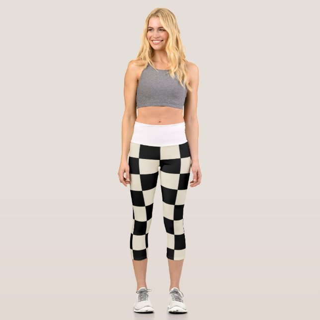 Chessboard lecapa capri leggings (Front)