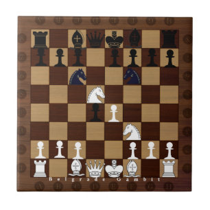 Chessboard Opening Belgrade Gambit Tile