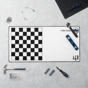 Chessboard Pattern Desk Mat – Strategic Style & Co