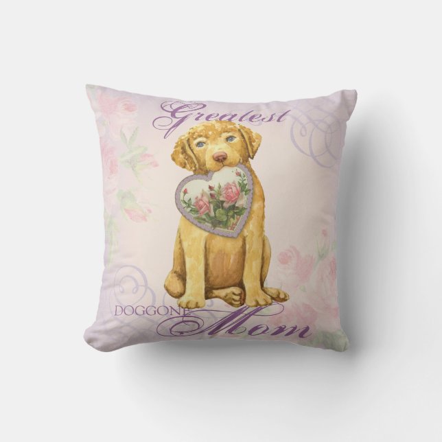 Chessie Heart Mum Cushion (Front)