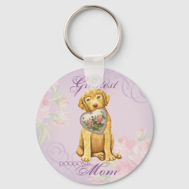 Chessie Heart Mum Key Ring (Front)