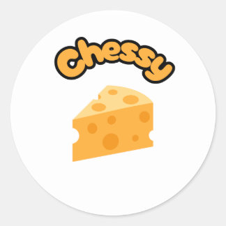 Chessy classic round sticker